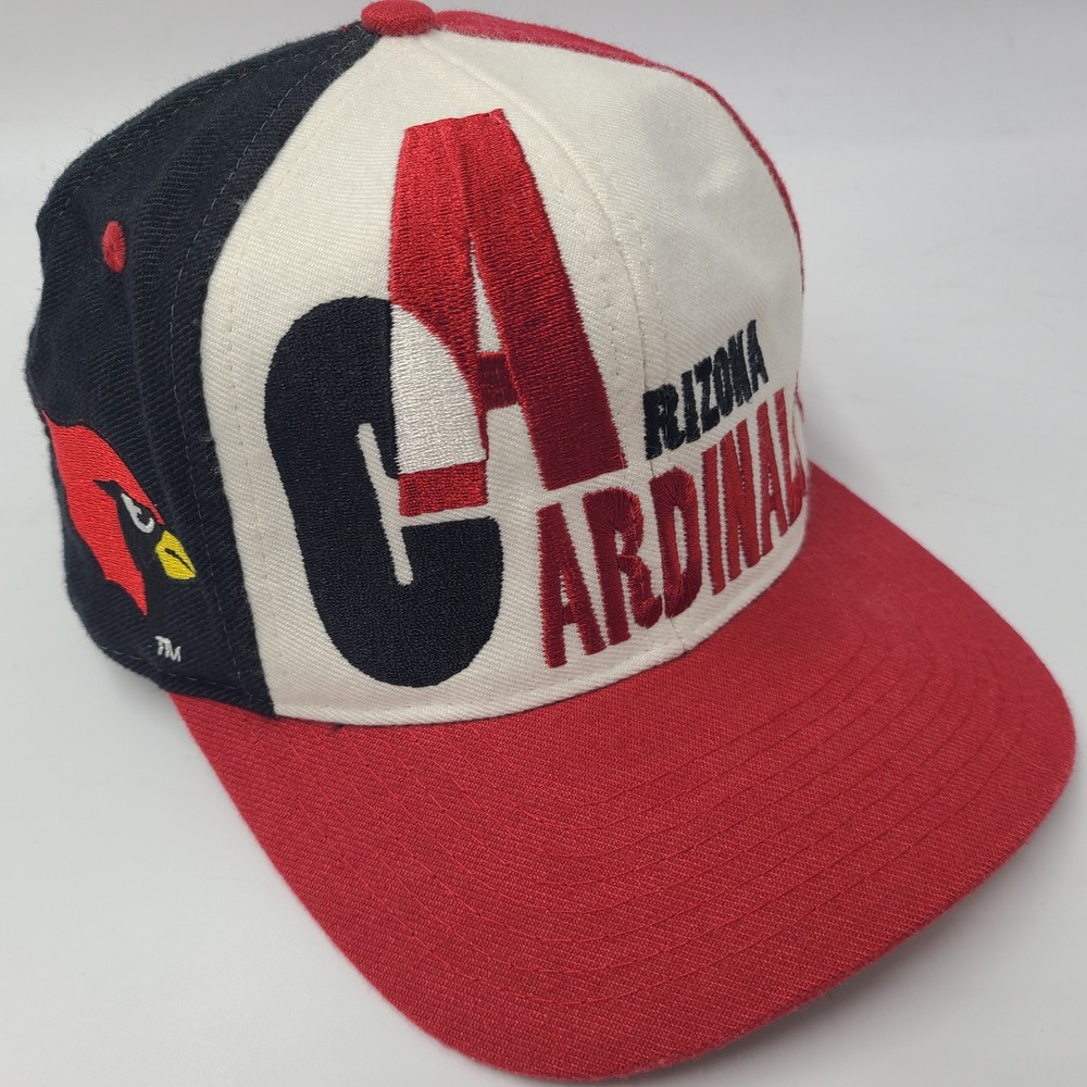 Vintage Arizona Cardinals Hat Snapback AJD Red White Black NFL Wool Blend Men